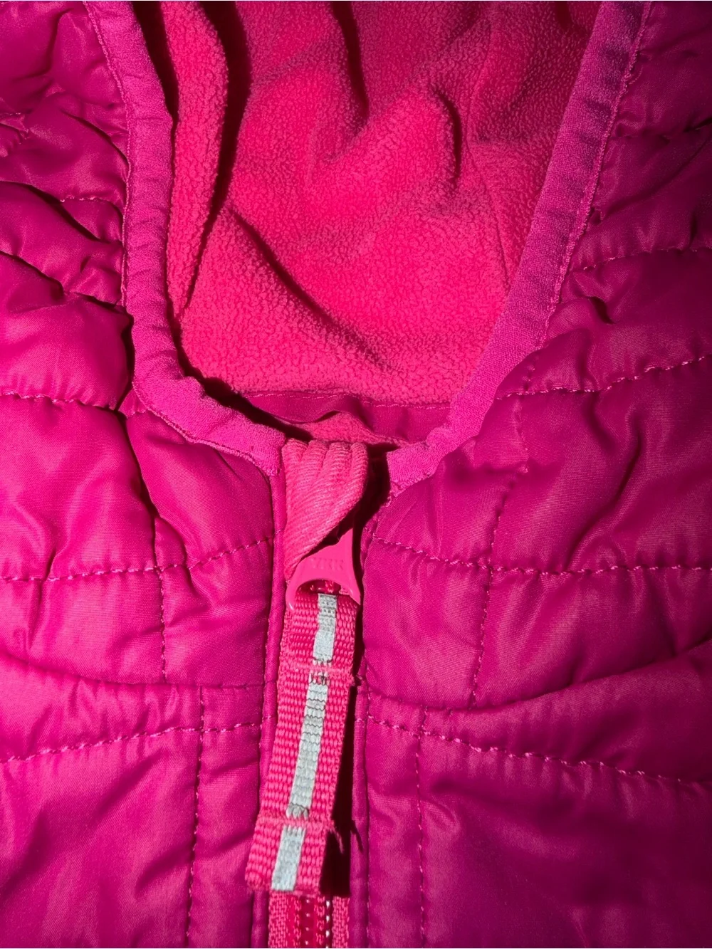 Cat & Jack Quilted Hooded Puffer Jacket - Hot Pink